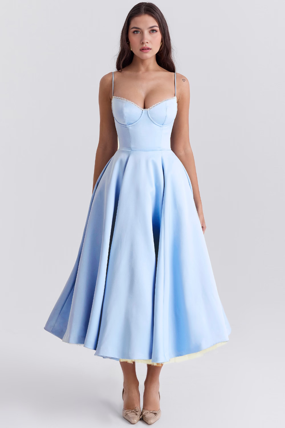 Cloe Double Layer Midi Dress