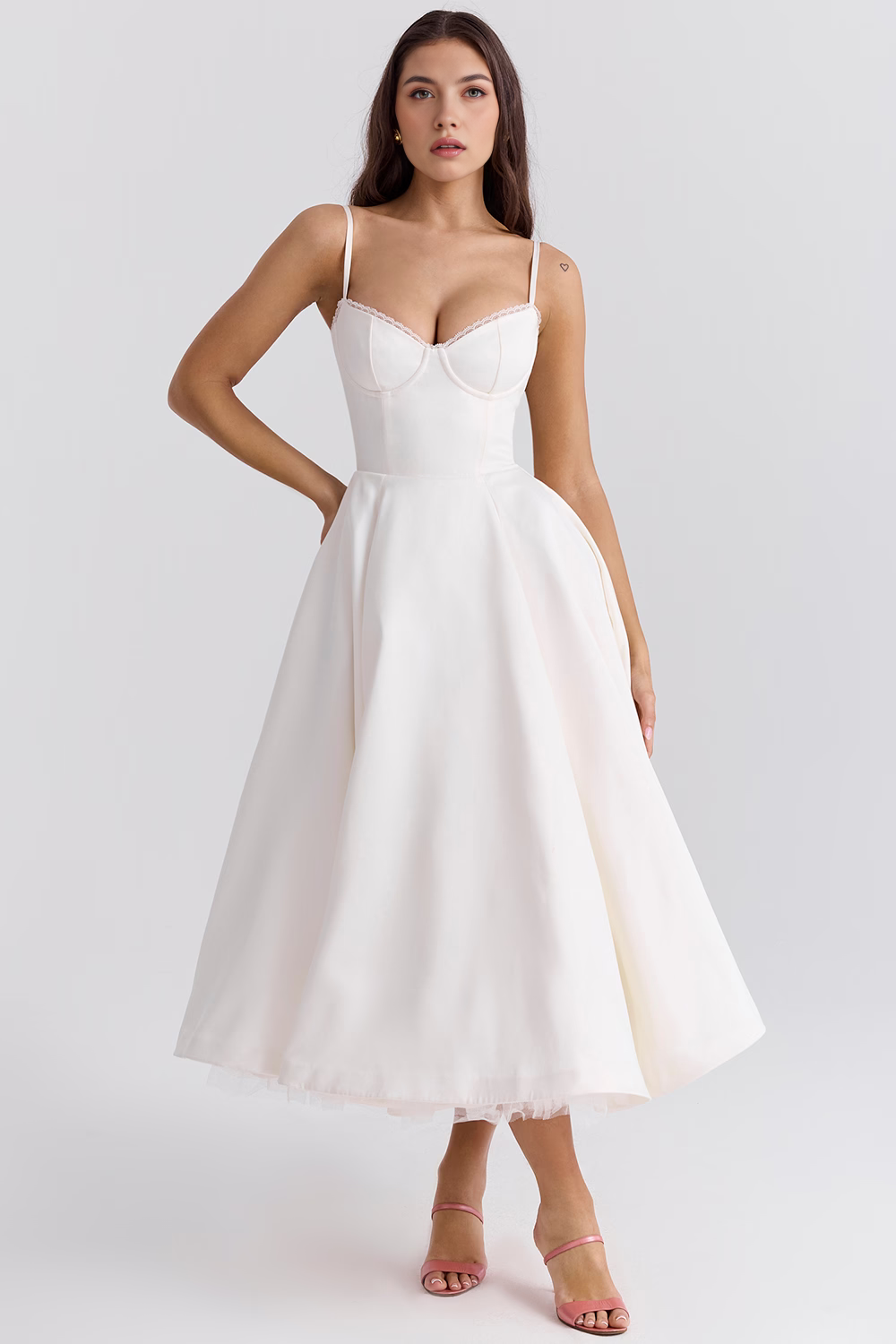 Cloe Double Layer Midi Dress