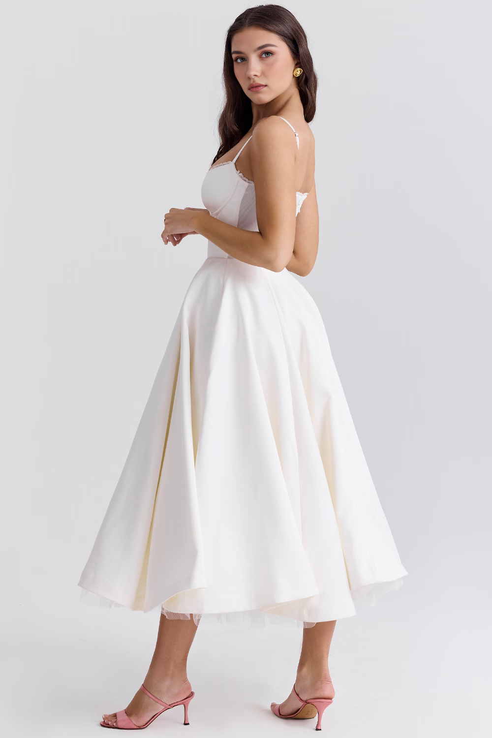 Cloe Double Layer Midi Dress