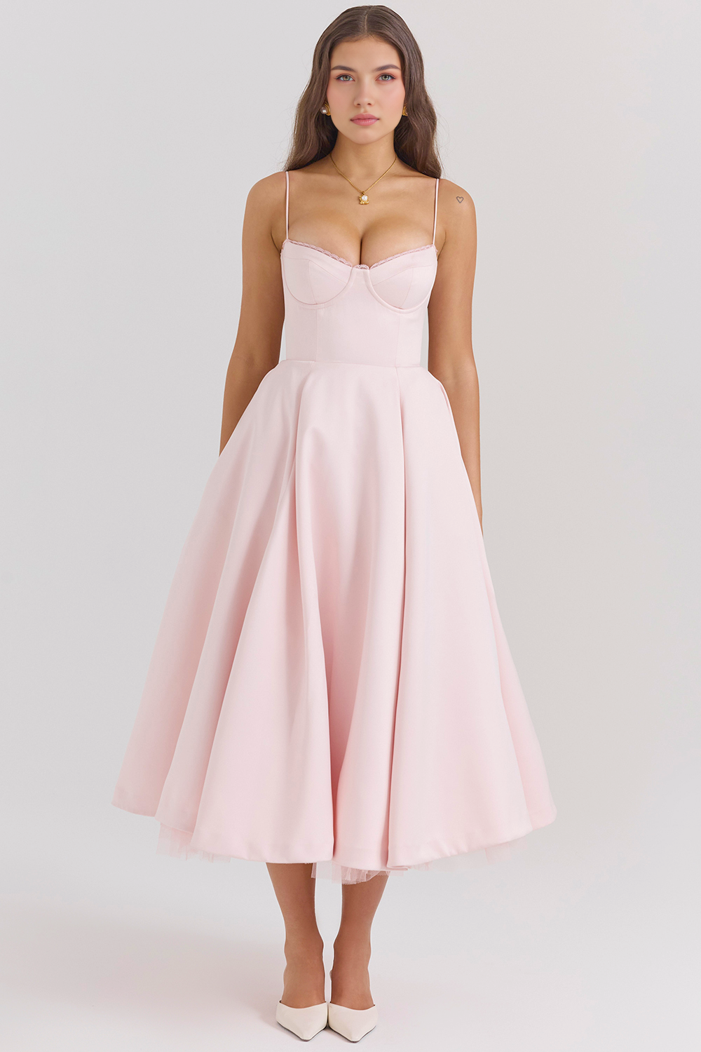 Cloe Double Layer Midi Dress