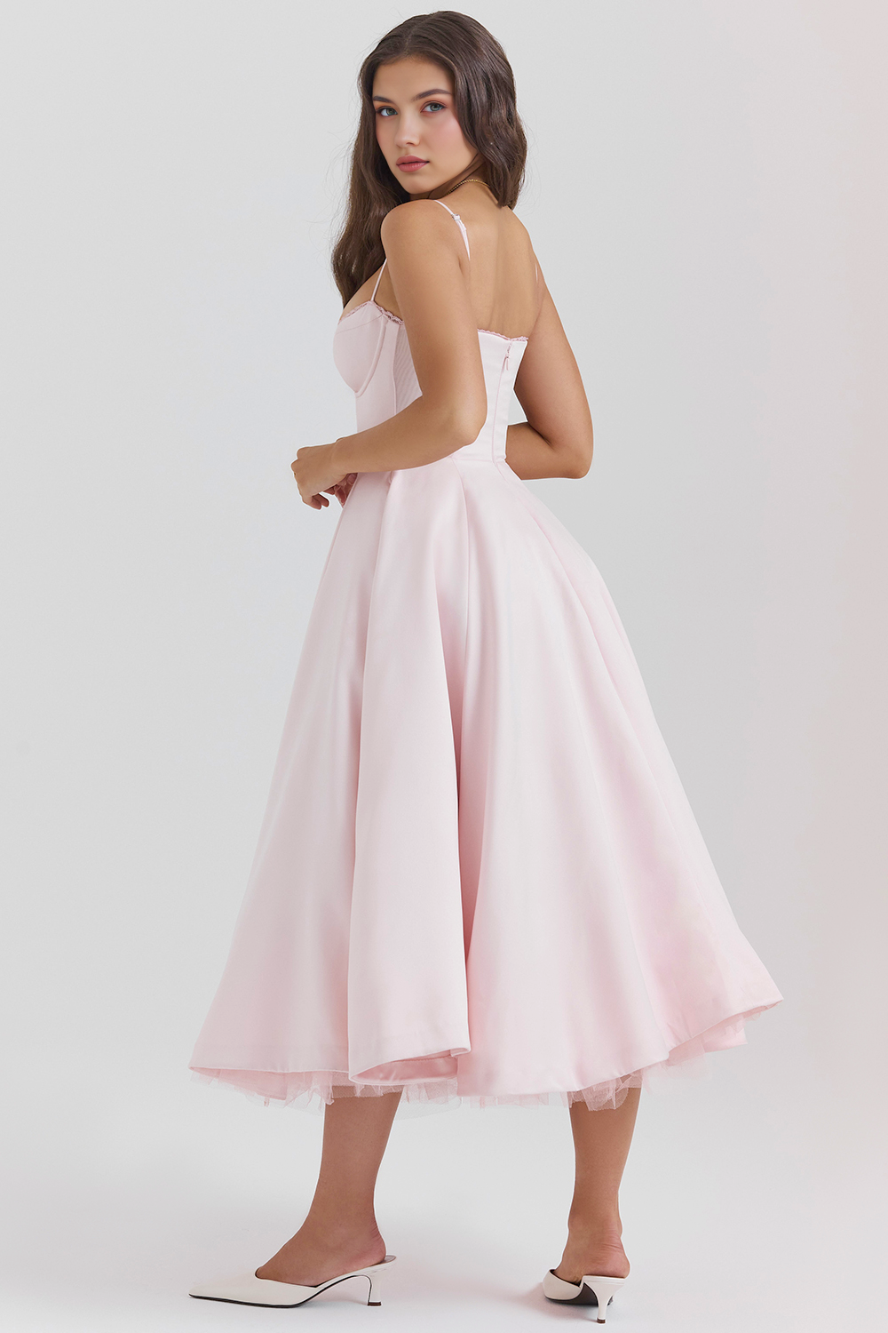 Cloe Double Layer Midi Dress
