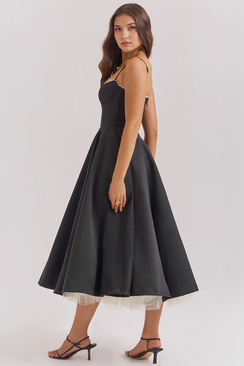 Cloe Double Layer Midi Dress