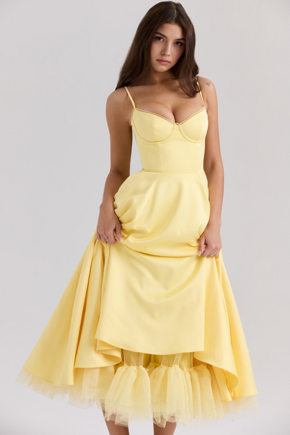 Cloe Double Layer Midi Dress