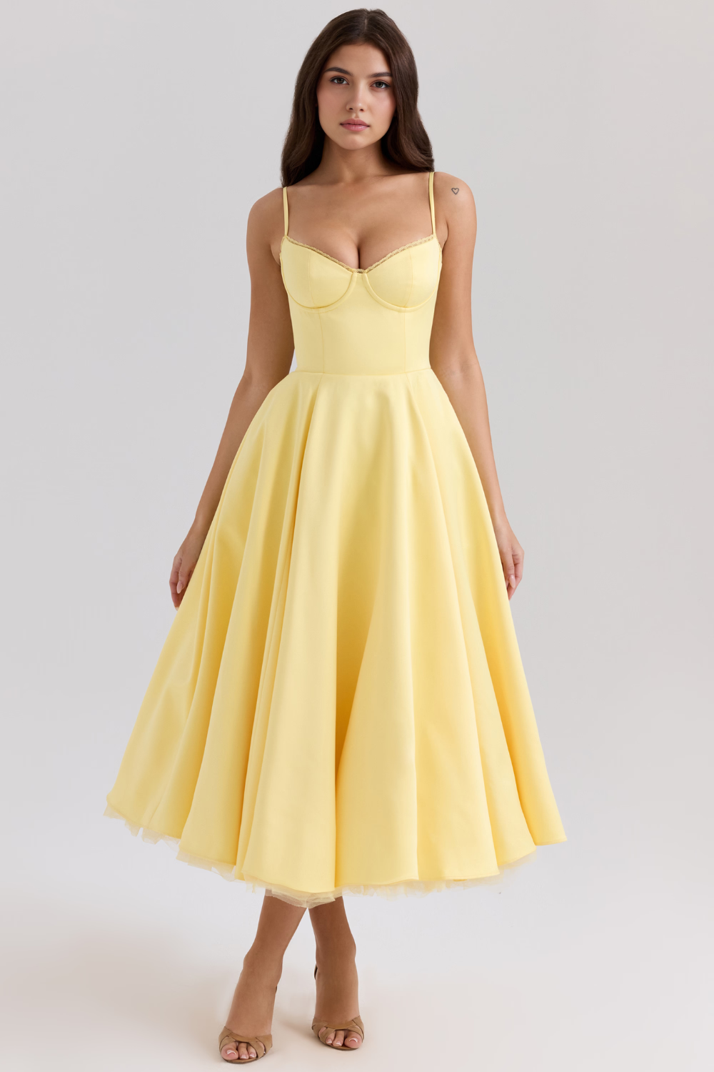 Cloe Double Layer Midi Dress