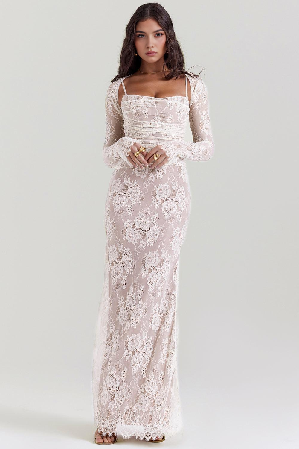 Briana Long Bustier Dress