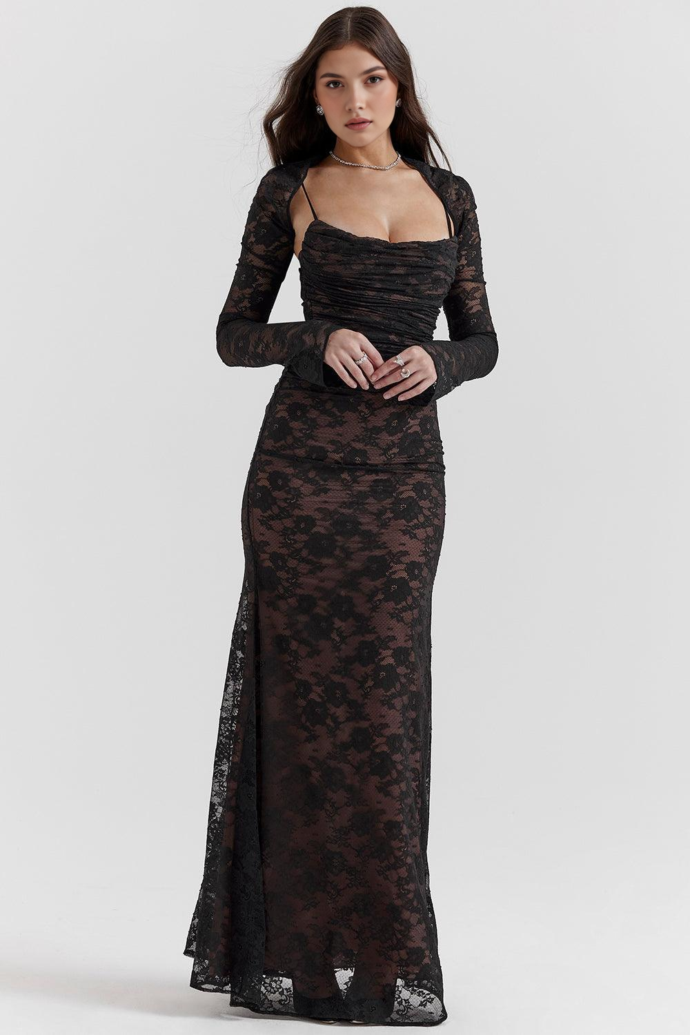 Briana Long Bustier Dress