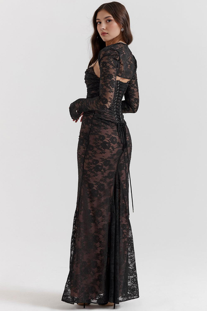 Briana Long Bustier Dress