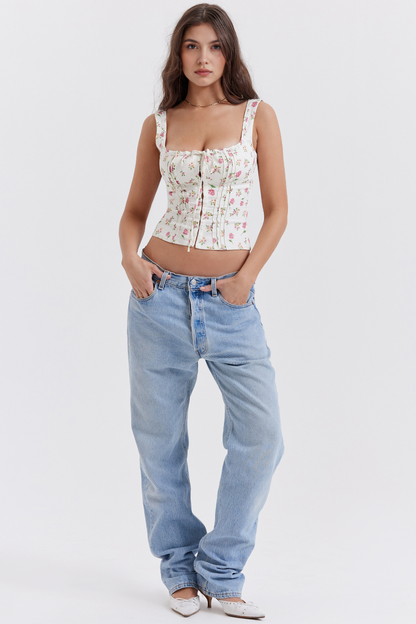 Mariah Floral Corset - Pink